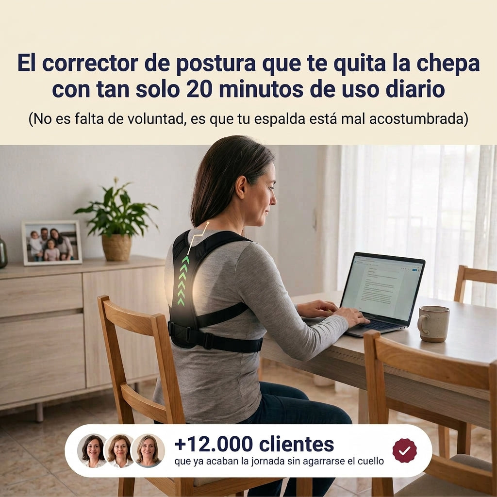 Corrector de postura reforzada