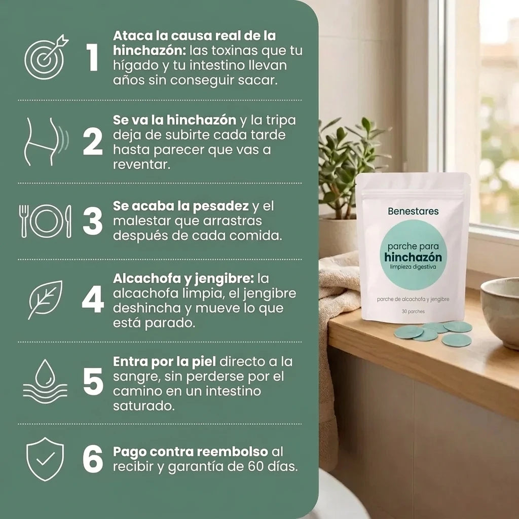 Parche Transdérmico para Limpiar tu Cuerpo, Eliminar la Hinchazón y la Pesadez