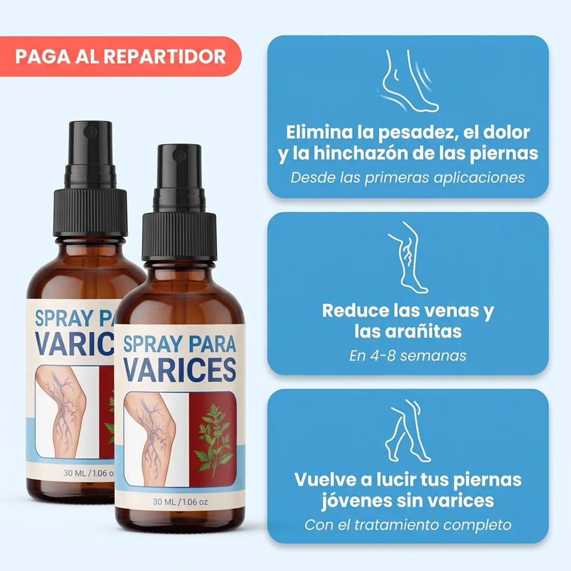 Spray de Crioterapia para Eliminar la Aparición de Varices y Arañitas